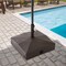 Casafield Patio Umbrella Base – Weighted Stand with Wheels for Outdoor / Lawn or Pool Deck Umbrellas